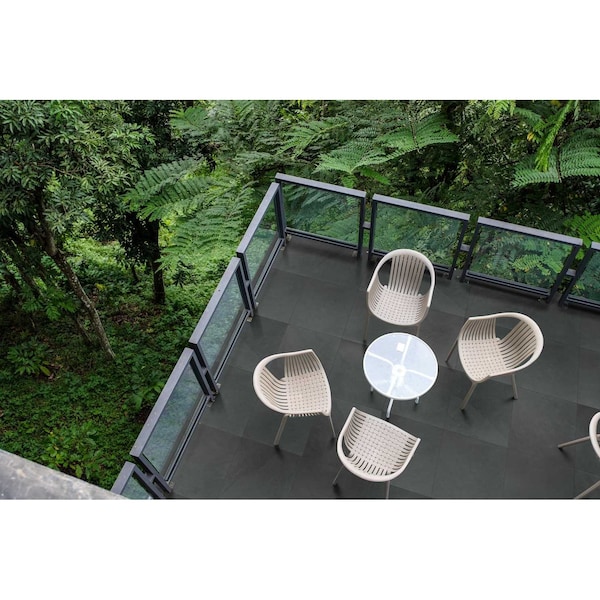 Msi Montauk Black 24 In. X 24 In. Gauged Slate Floor And Wall Tile - ZOR-NS-0018