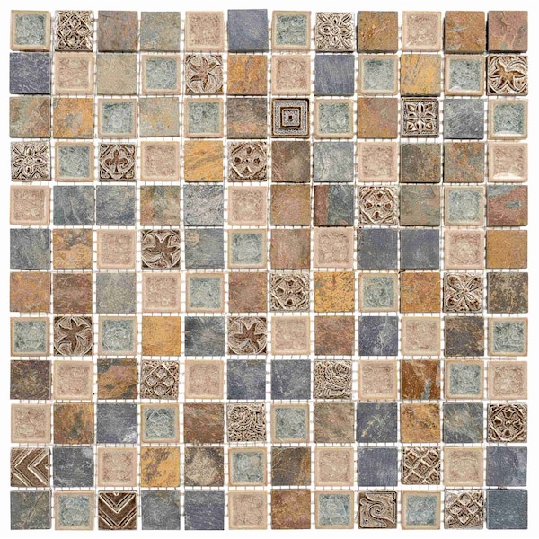Andova Tiles ANDOVA TILES Exploration Egypt 1" x 1" Natural Stone Mosaic Tile - ANDEXPG357