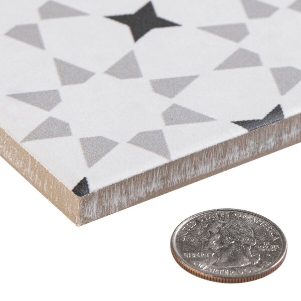 Andova Tiles ANDOVA TILES Bliss 8" x 8" Porcelain Patterned Wall & Floor Tile, PK25 - ANDBLI289