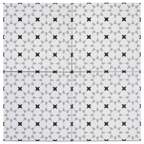 Andova Tiles ANDOVA TILES Bliss 8" x 8" Porcelain Patterned Wall & Floor Tile, PK25 - ANDBLI289