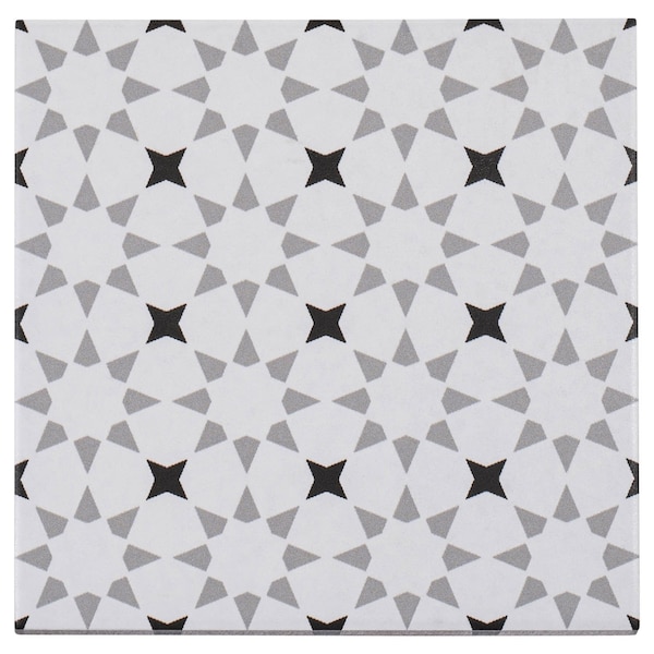 Andova Tiles ANDOVA TILES Bliss 8" x 8" Porcelain Patterned Wall & Floor Tile, PK25 - ANDBLI289