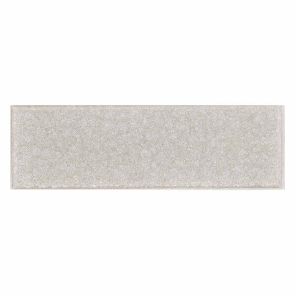 Msi Frosted Icicle 3 In. X 9 In. Glossy Glass Ice White Subway Tile, 20PK - ZOR-MD-T-0133