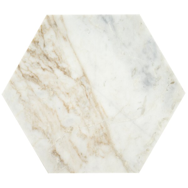 Msi Arabescato Venato 8 W x 9 Hexagon Honed Marble Floor And Wall Tile, 24PK - ZOR-NS-0104