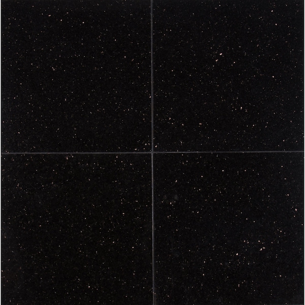 Msi Black Galaxy SAMPLE Polished Granite Floor And Wall Tile - ZOR-NS-0043-SAM