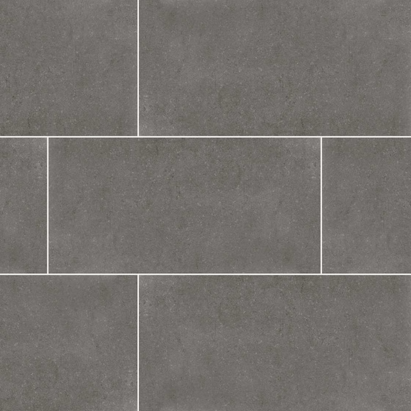 Msi Dimensions Gris 24 In. X 48 In. Glazed Porcelain Floor And Wall Tile, 2PK - ZOR-PT-0208