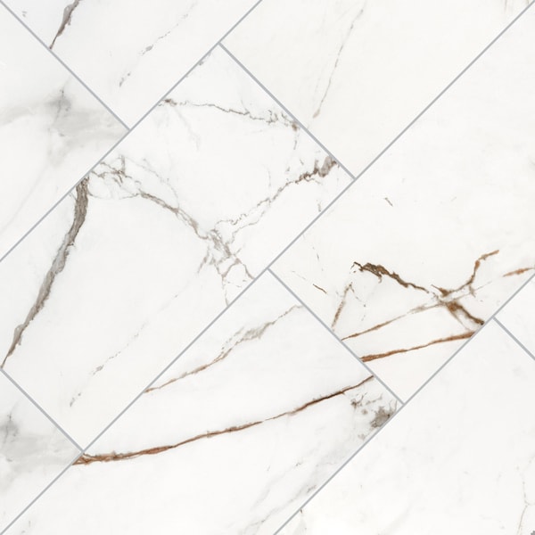 Msi Regallo Calacatta Marbella 12" X 24" Polsh Porcelain Floor And Wall Tile, PK7 - ZOR-PT-0476