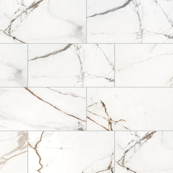 Msi Regallo Calacatta Marbella 12" X 24" Polsh Porcelain Floor And Wall Tile, PK7 - ZOR-PT-0476