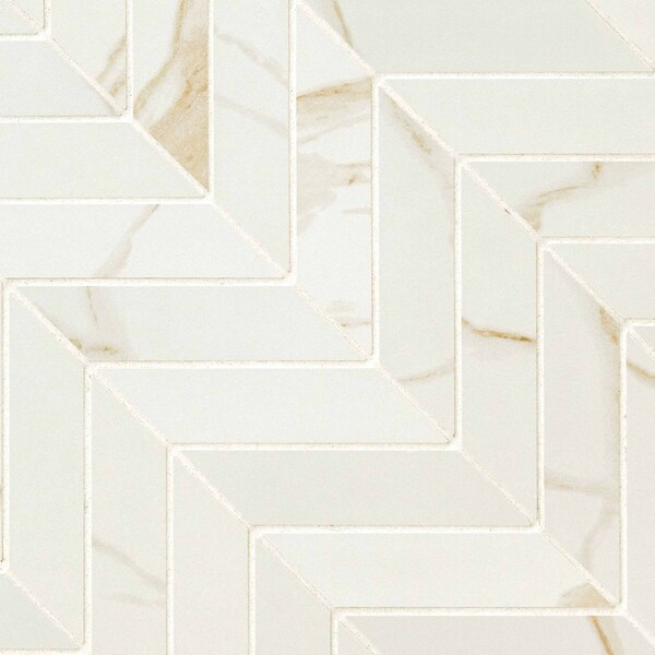 Msi Eden Calacatta Sample Matte Porcelain Chevron Floor & Wall Tile - ZOR-PT-0633-SAM
