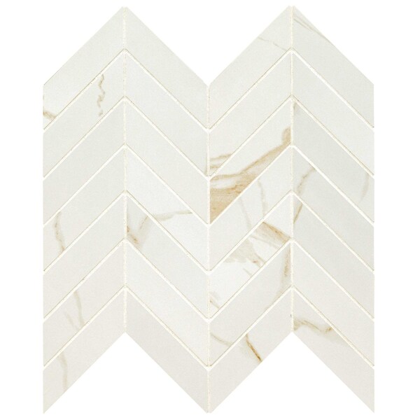 Msi Eden Calacatta Sample Matte Porcelain Chevron Floor & Wall Tile - ZOR-PT-0633-SAM