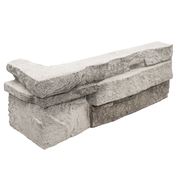 Msi Knoxville Gray Corners Pattern Varying Length Natural Concrete corner Wall Tile - ZOR-PNL-0178