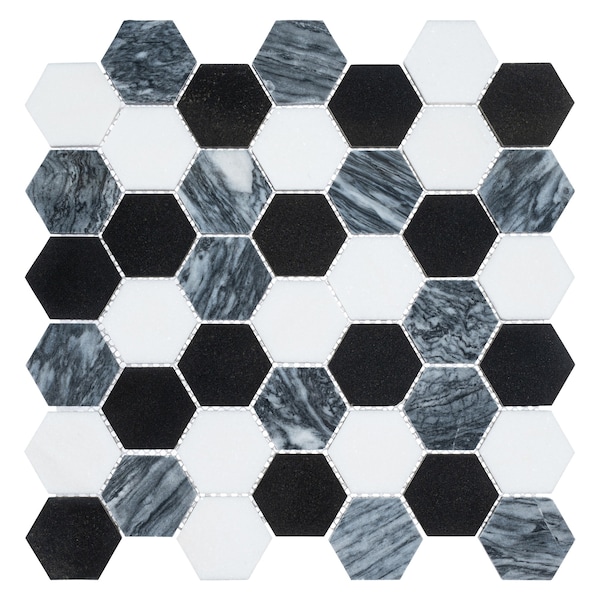 Andova Tiles ANDOVA TILES Sansill 0.5" x 1.5" Glass Herringbone Mosaic Tile - ANDSAN221