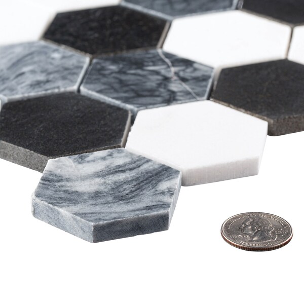 Andova Tiles ANDOVA TILES Sansill 0.5" x 1.5" Glass Herringbone Mosaic Tile - ANDSAN221