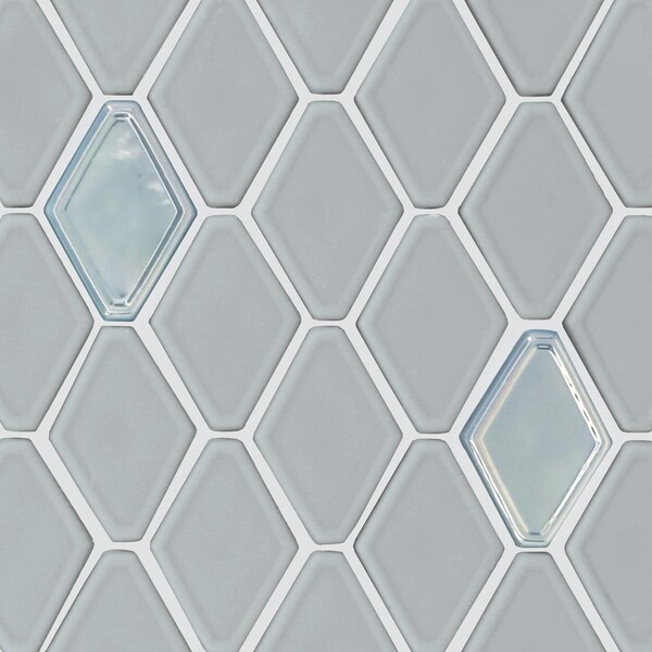 Daltile Starcastle 1.5'' Elongated Hexagon Glass Wall Mosaic, 15PK - SC77ELHEXMSMT