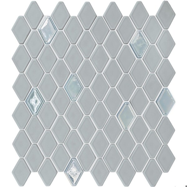 Daltile Starcastle 1.5'' Elongated Hexagon Glass Wall Mosaic, 15PK - SC77ELHEXMSMT