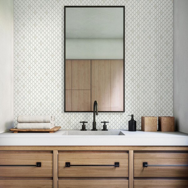 Daltile Starcastle 1.5'' Elongated Hexagon Glass Wall Mosaic, 15PK - SC75ELHEXMSMT