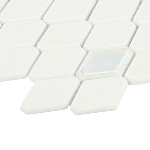 Daltile Starcastle 1.5'' Elongated Hexagon Glass Wall Mosaic, 15PK - SC75ELHEXMSMT