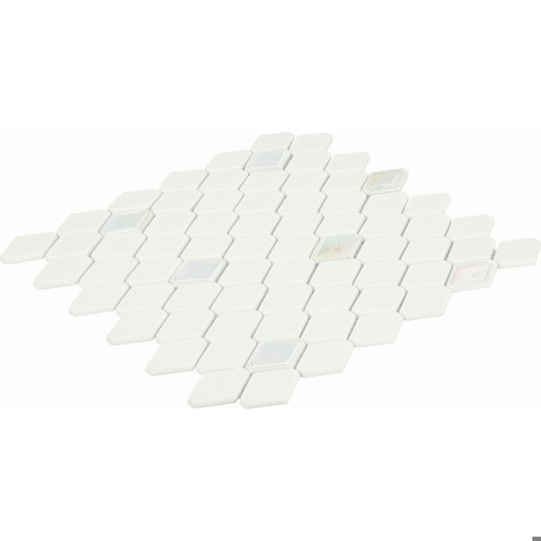 Daltile Starcastle 1.5'' Elongated Hexagon Glass Wall Mosaic, 15PK - SC75ELHEXMSMT