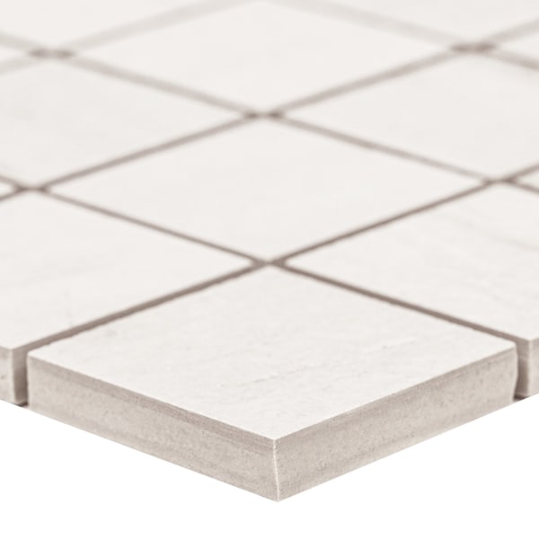 Msi Malahari White Sample Lappato 3D Porcelain Mosaic Floor And Wall Tile - ZOR-PT-0776-SAM