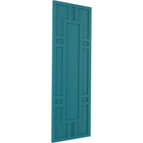 Ekena Millwork True Fit PVC Hastings Fixed Mount Shutters, Antigua, 15W x 74H, PR - TFP001HS15X074AN