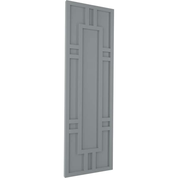 Ekena Millwork True Fit PVC Hastings Fixed Mount Shutters, Ocean Swell, 15W x 63H, PR - TFP001HS15X063CH