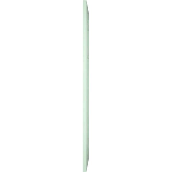 Ekena Millwork True Fit PVC San Juan Capistrano Mission Style Fixed Mount Shutters, Seaglass, 12W x 79H, PR - TFP001SJ12X079SG