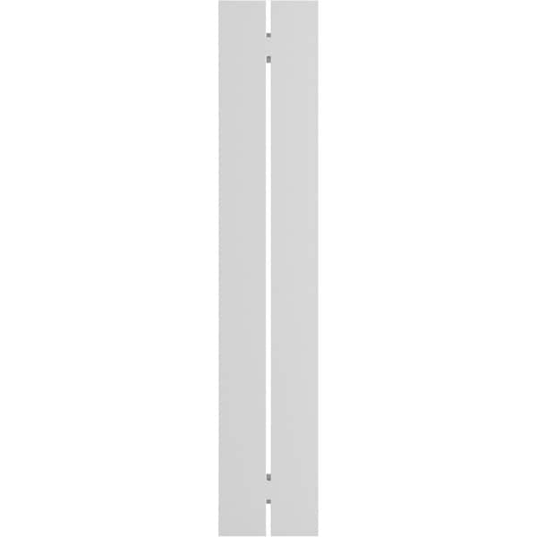 Ekena Millwork True Fit PVC Two Board Spaced Board-n-Batten Shutters, Sojourn Blue, 11 1/4W x 56H, PR - TFP101SBF11X056HB