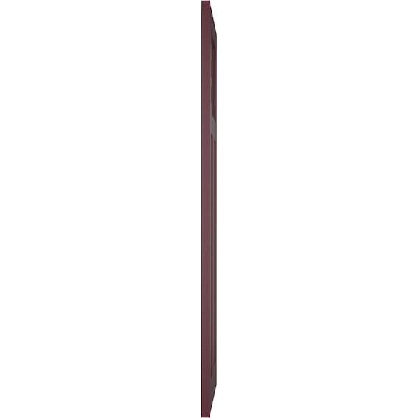 Ekena Millwork True Fit PVC San Antonio Mission Style Fixed Mount Shutters, Wine Red, 12W x 25H, PR - TFP001ST12X025WR