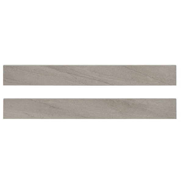 Msi Malahari Greige 3'' X 24'' Lappato 3D Porcelain Bullnose Wall Tile, 22PK - ZOR-PT-TR-0257