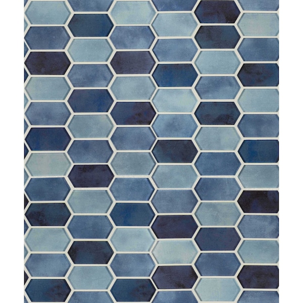 Msi Boathouse Picket 10 In. X 12 In. X 8 Mm Glass Mesh-Mounted Mosaic Wall Tile, 10PK - ZOR-MD-0286