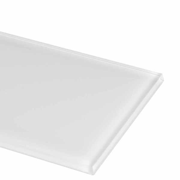 Msi Ice SAMPLE Glossy Glass White Subway Tile - ZOR-MD-T-0132-SAM