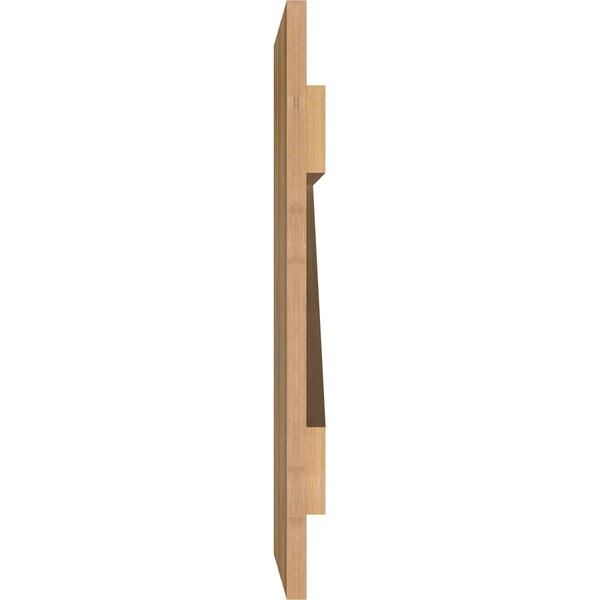 Ekena Millwork Spaced Board-n-Batten Shutters w/Z-Bar, Rough Sawn Western Red Cedar, 17 1/8W x 23H, PR - RBS06Z17X023RWR
