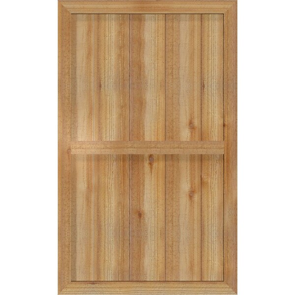 Ekena Millwork Framed Board-n-Batten Shutters, Rough Sawn Western Red Cedar, 26 7/8W x 44H, PR - RBF06S26X044RWR