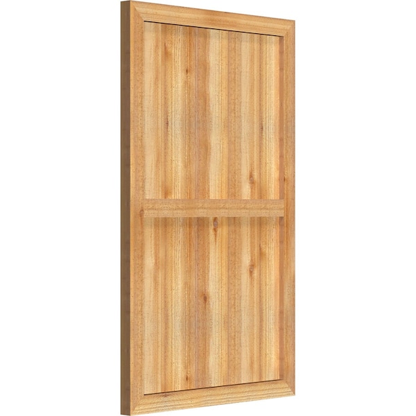 Ekena Millwork Framed Board-n-Batten Shutters, Rough Sawn Western Red Cedar, 26 7/8W x 44H, PR - RBF06S26X044RWR