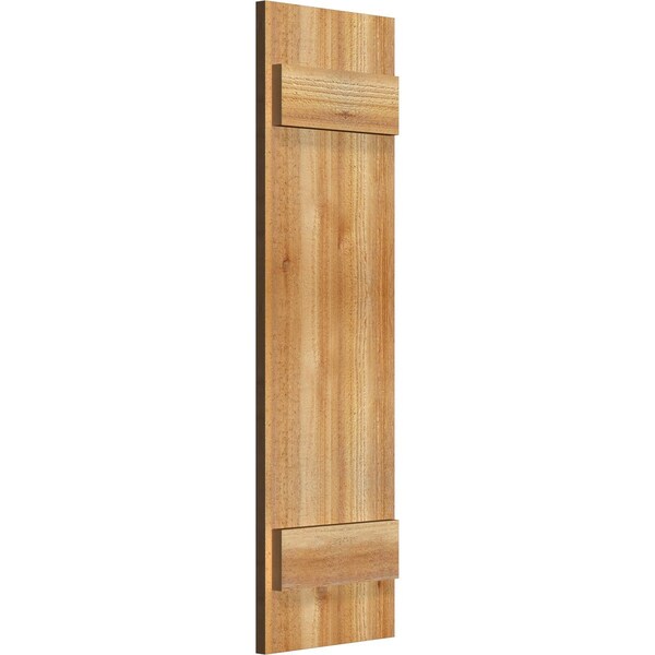 Ekena Millwork Joined Board-n-Batten Shutters, Rough Sawn Western Red Cedar, 10 3/4W x 36H, PR - RBJ06S11X036RWR