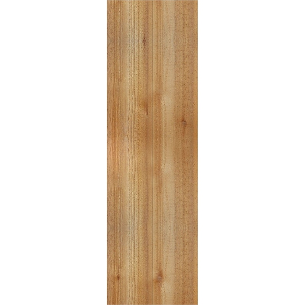 Ekena Millwork Joined Board-n-Batten Shutters, Rough Sawn Western Red Cedar, 10 3/4W x 36H, PR - RBJ06S11X036RWR