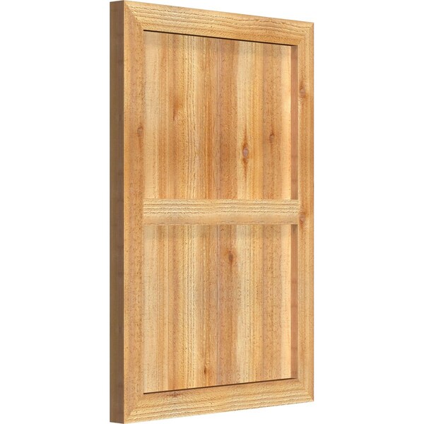 Ekena Millwork Framed Board-n-Batten Shutters, Rough Sawn Western Red Cedar, 21 1/2W x 31H, PR - RBF06S21X031RWR