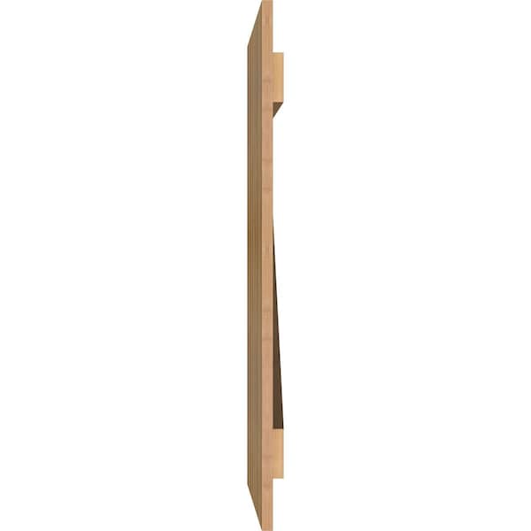 Ekena Millwork Spaced Board-n-Batten Shutters w/Z-Bar, Rough Sawn Western Red Cedar, 34 3/4W x 36H, PR - RBS06Z35X036RWR