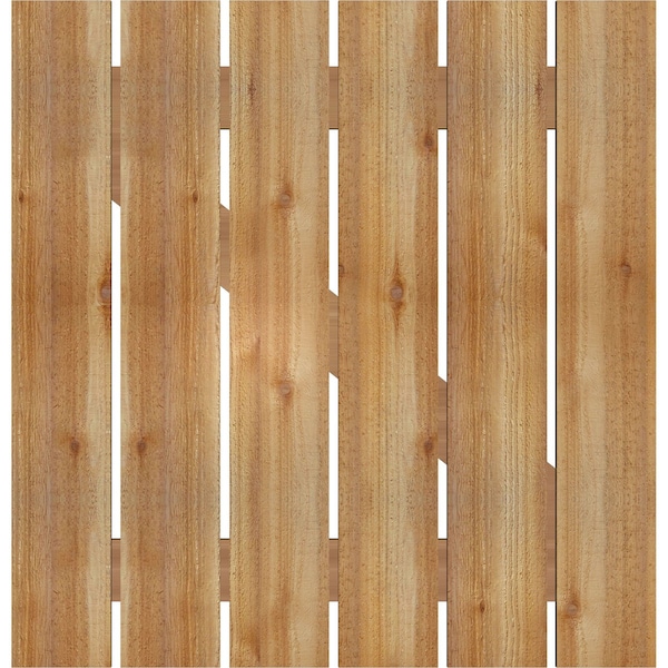 Ekena Millwork Spaced Board-n-Batten Shutters w/Z-Bar, Rough Sawn Western Red Cedar, 34 3/4W x 36H, PR - RBS06Z35X036RWR