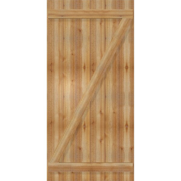 Ekena Millwork Joined Board-n-Batten Shutters w/Z-Bar, Rough Sawn Western Red Cedar, 32 1/4W x 67H, PR - RBJ06Z32X067RWR