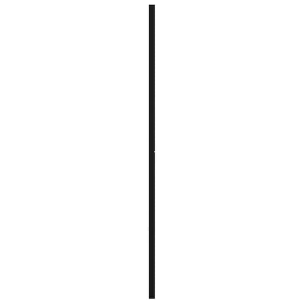 Ekena Millwork True Fit PVC Horizontal Slat Modern Style Fixed Mount Shutters, Black, 12W x 79H, PR - TFP001HZ12X079BL