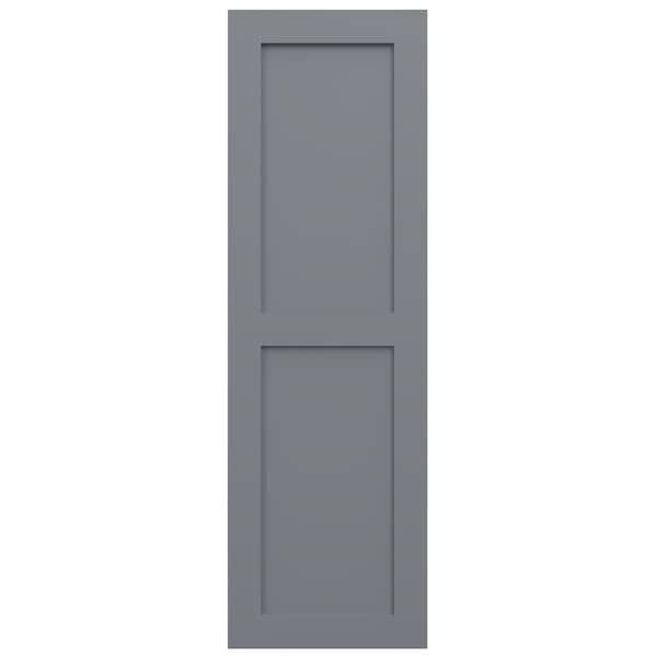 Ekena Millwork True Fit PVC Two Equal Flat Panel Shutters, Ocean Swell, 18W x 61H, PR - TFP101FPF18X061CH