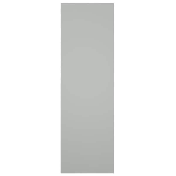 Ekena Millwork True Fit PVC San Carlos Mission Style Fixed Mount Shutters, Hailstorm Gray, 15W x 80H, PR - TFP001SC15X080ST