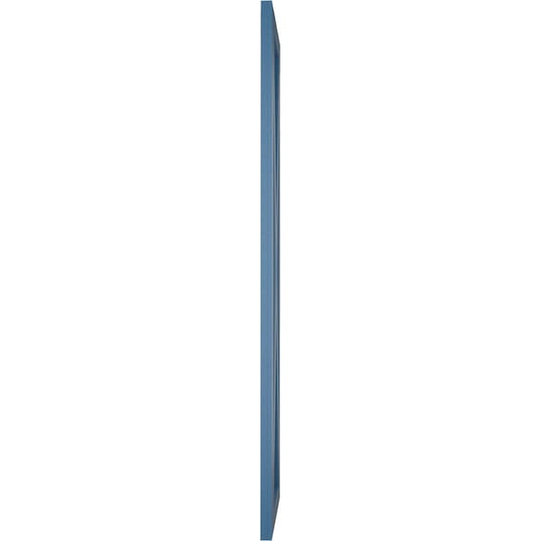Ekena Millwork True Fit PVC Single X-Board Farmhouse Fixed Mount Shutters, Sojourn Blue, 18W x 33H, PR - TFP001FH18X033HB