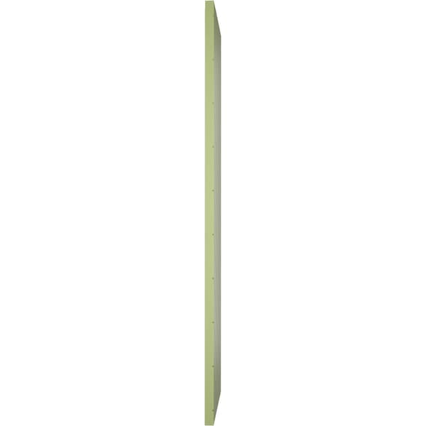 Ekena Millwork 12W x 69H True Fit PVC Diagonal Slat Modern Style Fixed Mount Shutters, Moss Green, PR - TFP001DG12X069MG
