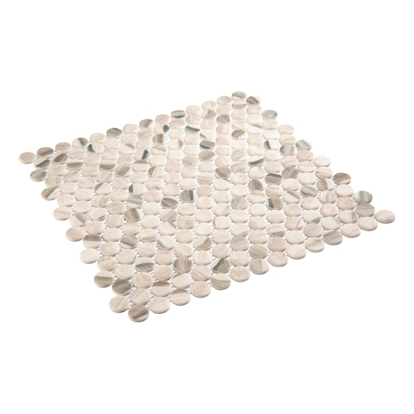Andova Tiles SAMPLE Dexo 1 x 1 Glass Penny Round Mosaic Wall  Floor Tile - SAM-ANDDEX330