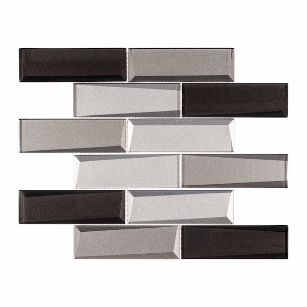 Andova Tiles SAMPLE-Daazen Borealis 2 in. x 6 in. Glass Mosaic Wall Tile - SAM-ANDDAA975