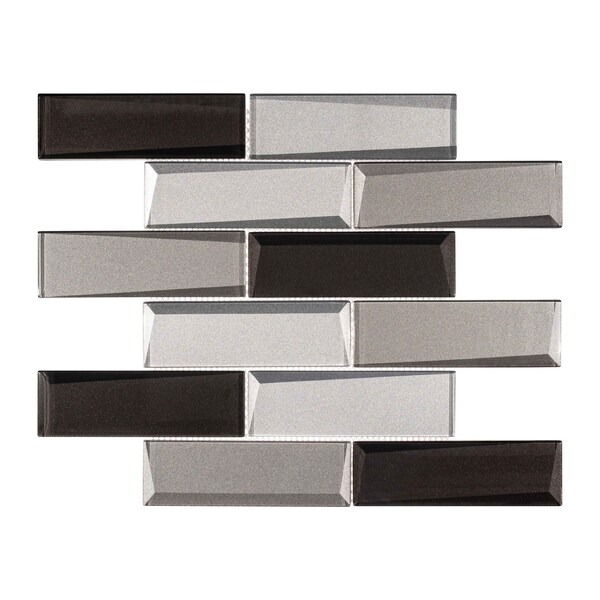 Andova Tiles SAMPLE-Daazen Borealis 2 in. x 6 in. Glass Mosaic Wall Tile - SAM-ANDDAA975