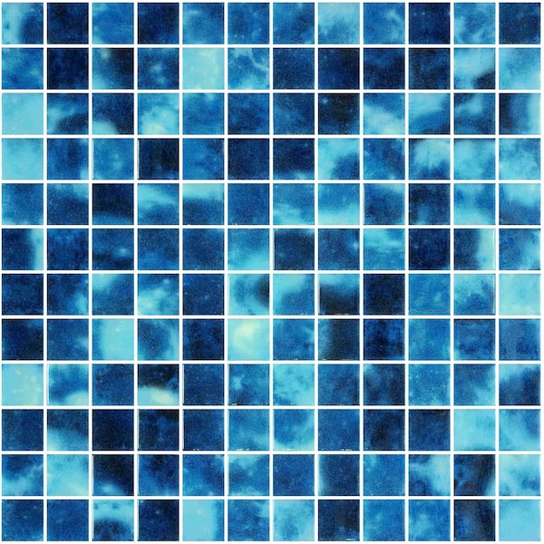 Andova Tiles ANDOVA TILES Mediterranean 12" x 12" Straight Edge Glass Mosaic Sheet Wall & Floor Tile - ANDMED472