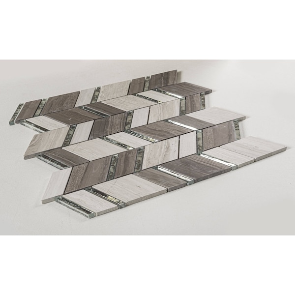 Andova Tiles ANDOVA TILES Casia Marble Chevron Mosaic Tile - ANDCAS181