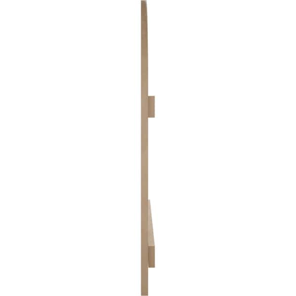 Ekena Millwork Rough Cedar 4 Board Joined Board-n-Batten w/Quarter Round Arch Top Faux Wood Shutters, 22W x 90H, PR - SHUBJQ22X90RCPR